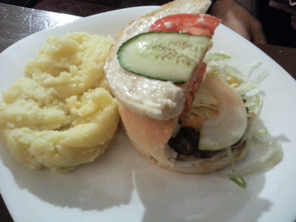 Gourmet Lamb Burger (allegedly) and... wait for it... MASH?!
