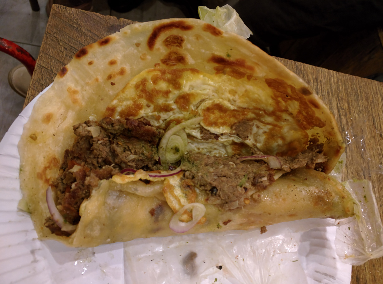 the kati roll company shish kebab Unda Shami Roll