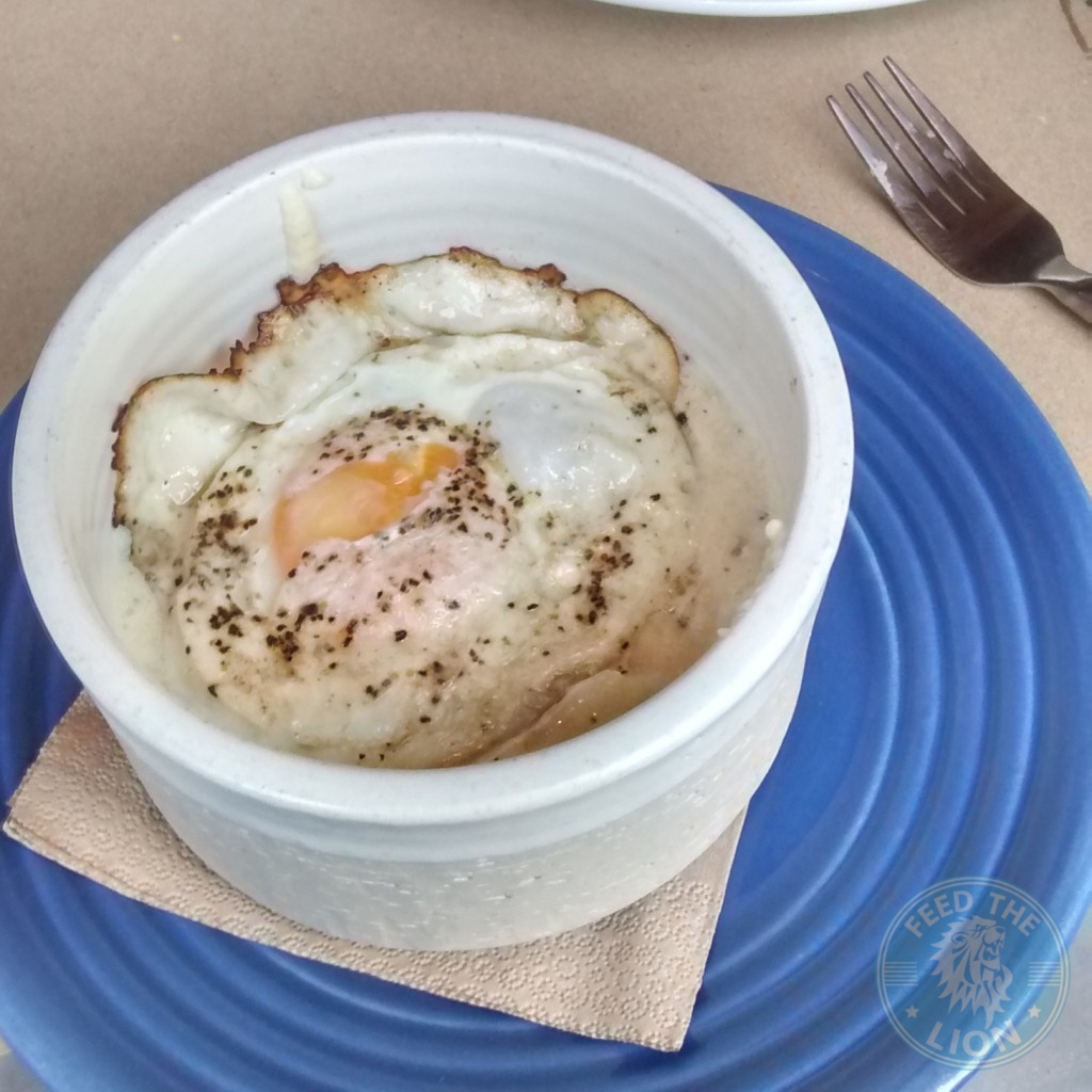 Grits and egg