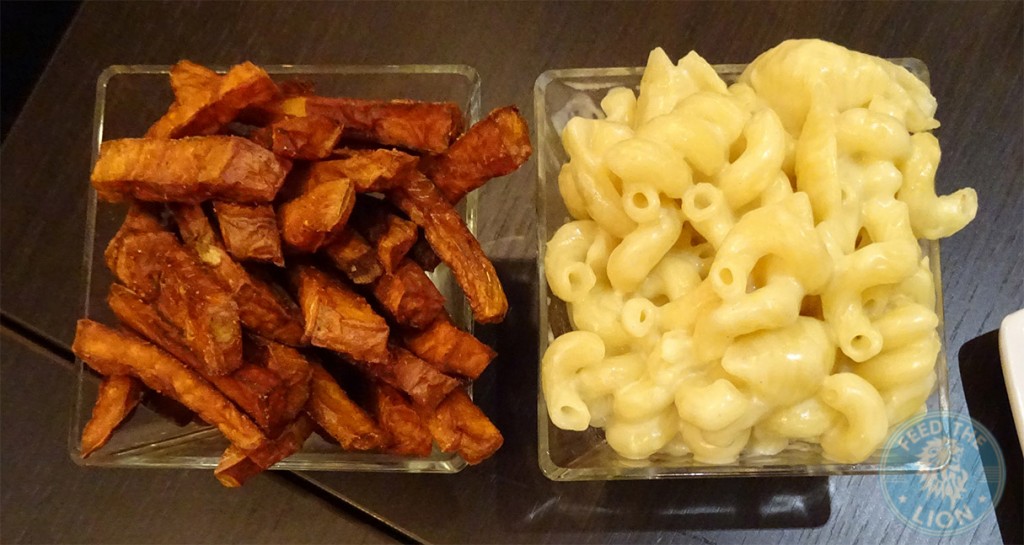 SWEET POTATO CHIPS & MAC AND CHEESE meat rack