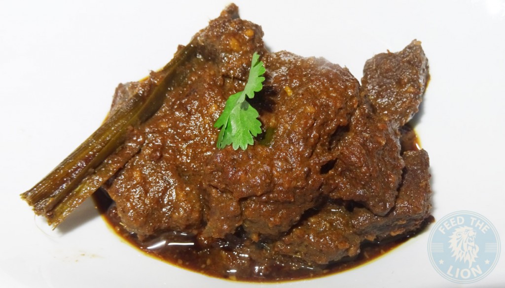 Beef Rendang - Slow cooked beef in rich lemon grass and coconut sauce £7.50