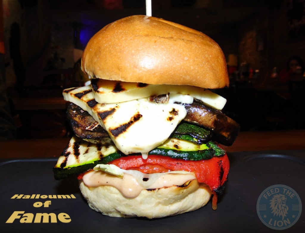 band of burgers camden bob Halloumi of Fame - Halloumi cheese burger with grilled aubergine, courgette and red peppers £7.50