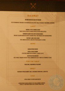 daawat menu darbaar abdul yaseen liverpool street indian fine dinning