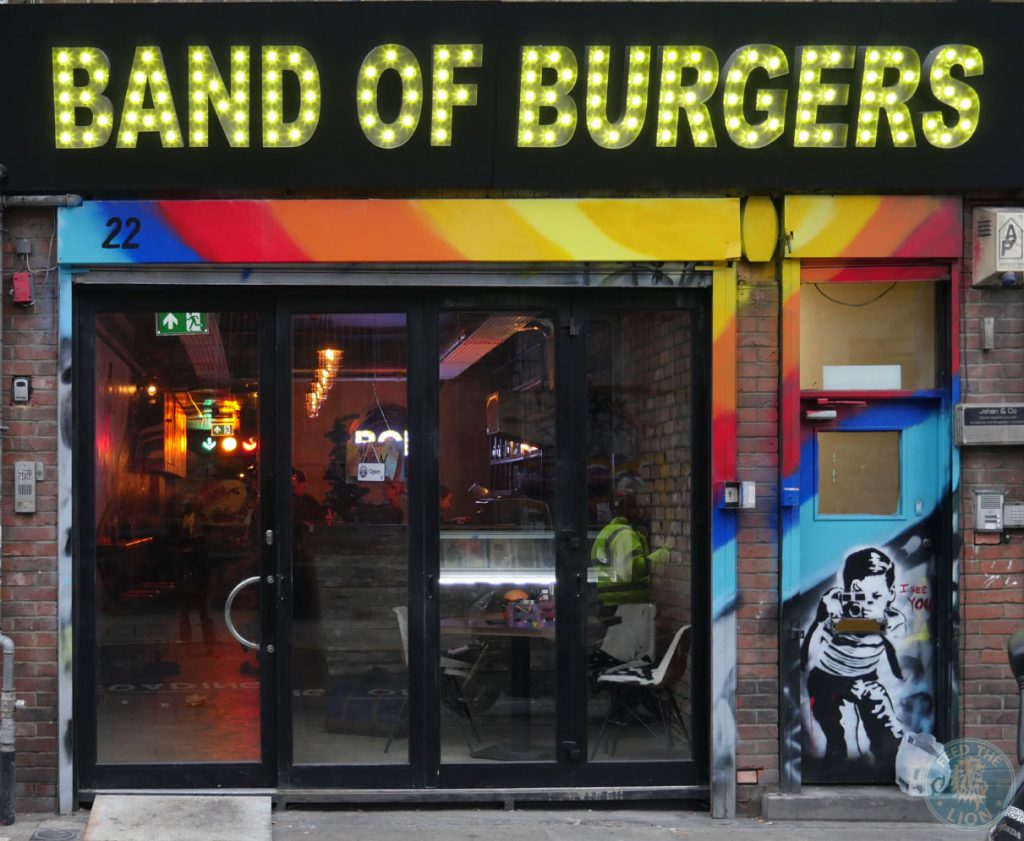 band of burgers Brick Lane Whitechapel Camden Halal Burger