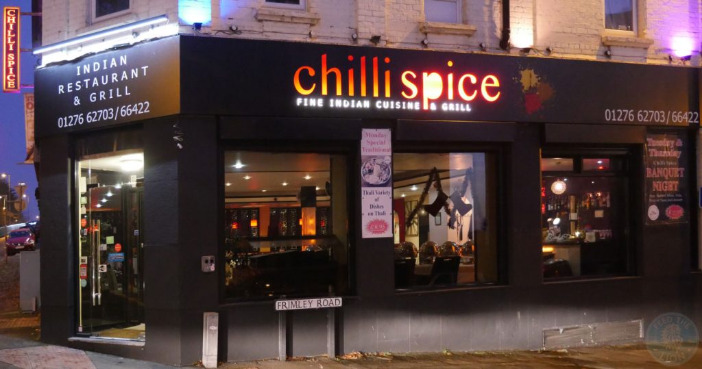 halal Chilli Spice Surrey grill Camberley Indian curry GU15 London Road