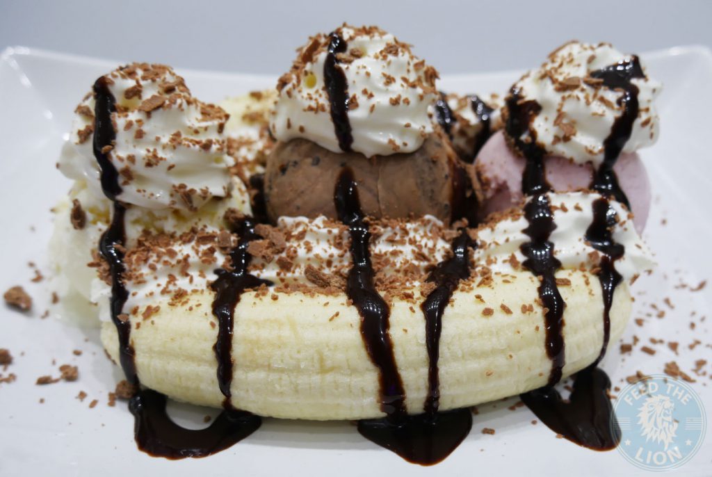 Banana Split Delight Shakes & Co dessert parlour ice cream willesden