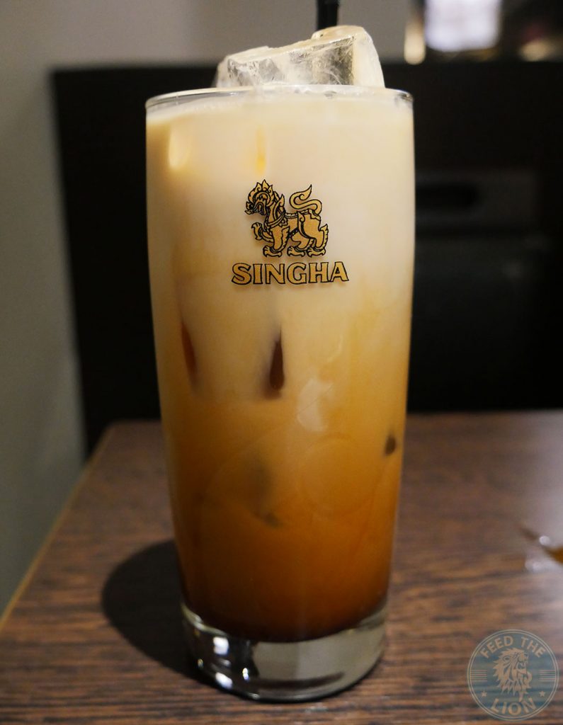 Thai Milk Tea £2.99 iced tea Horapha Thai Cuisine Queensway Halal London Restaurant