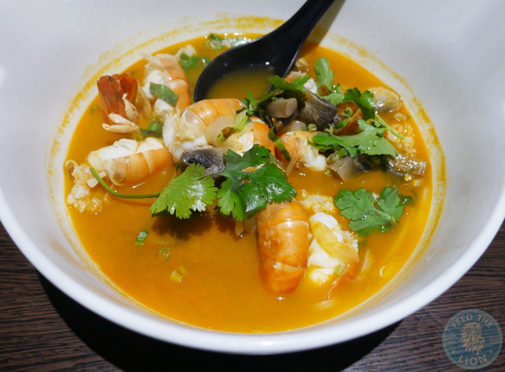 Prawn Tom Yum Noodle Soup £10.95 Horapha Thai Cuisine Queensway Halal London Restaurant
