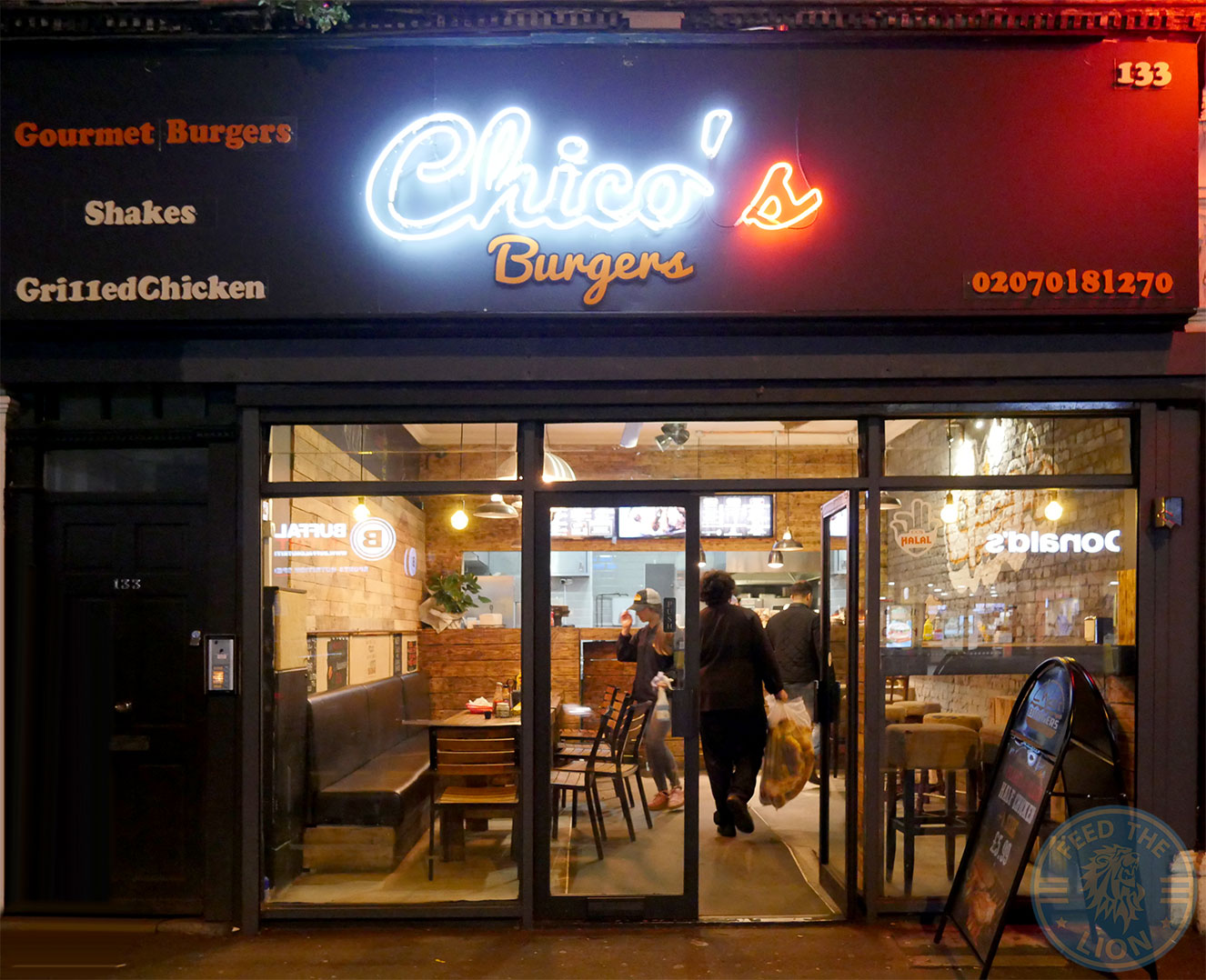 Chicos Burgers Cricklewood Feed The Lion