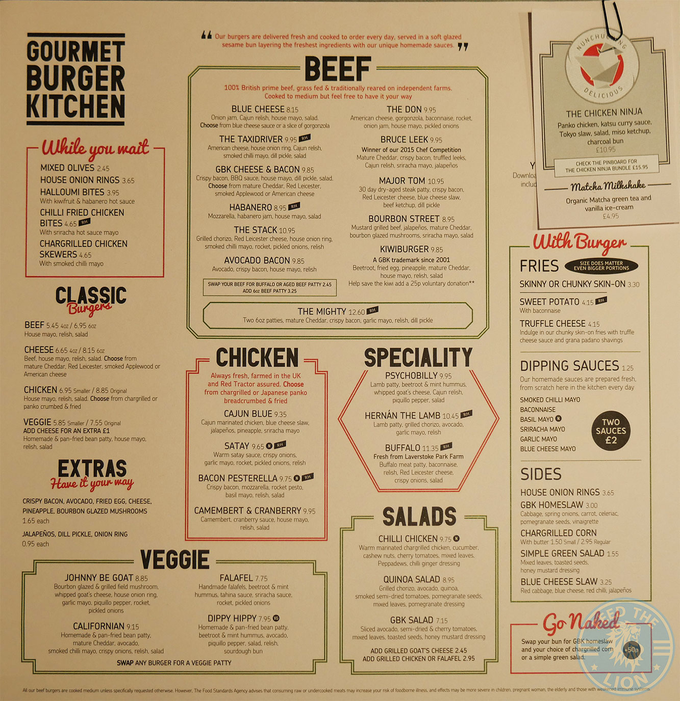 Gourmet 'Halal' Burger Kitchen (GBK) - Ealing Broadway - Feed the Lion