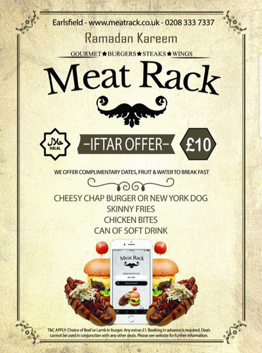 meat rack london iftar