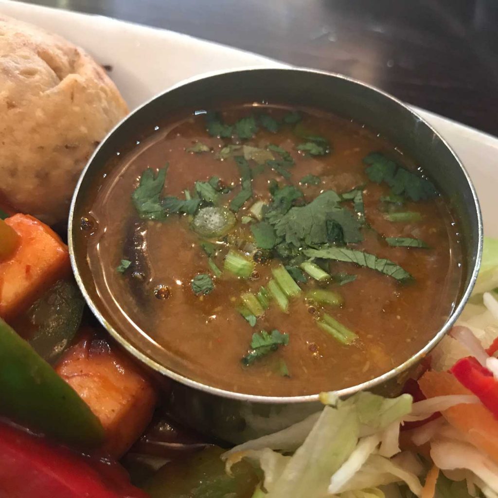 chettinad indian leicester curry samosa chutney vegetarian