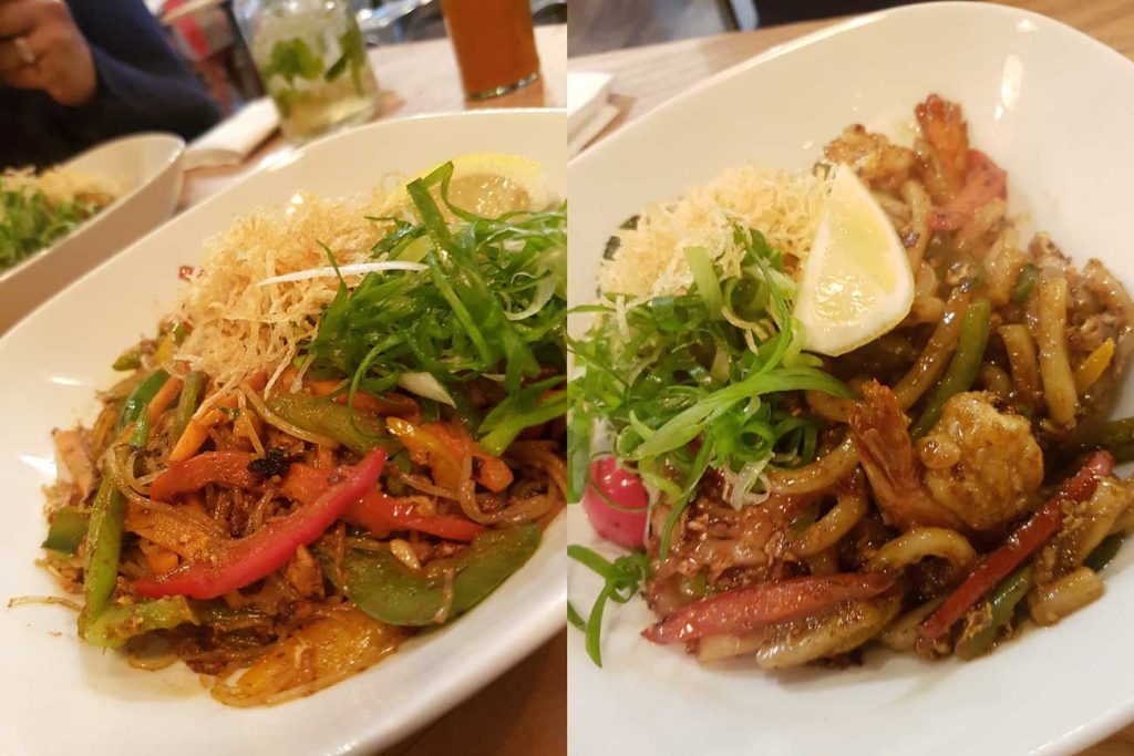 pacana singapore noodles beef prawn pan asian 