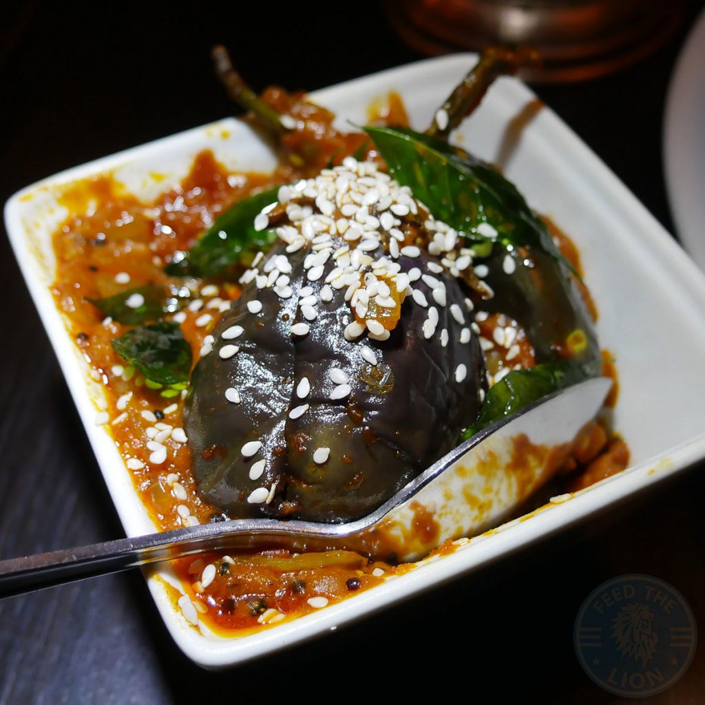 Salaam Namaste Bloomsbury restaurant Halal Curry vegetable Aubergine 