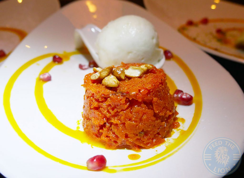 Salaam Namaste Bloomsbury restaurant Halal Curry Carrot Dessert