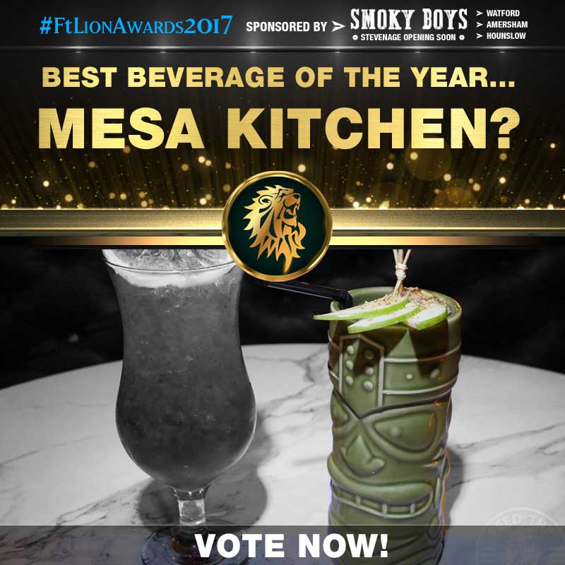 FtLion Awards 2017 Smoky Boys Beverage Drinks Mesa Kitchen