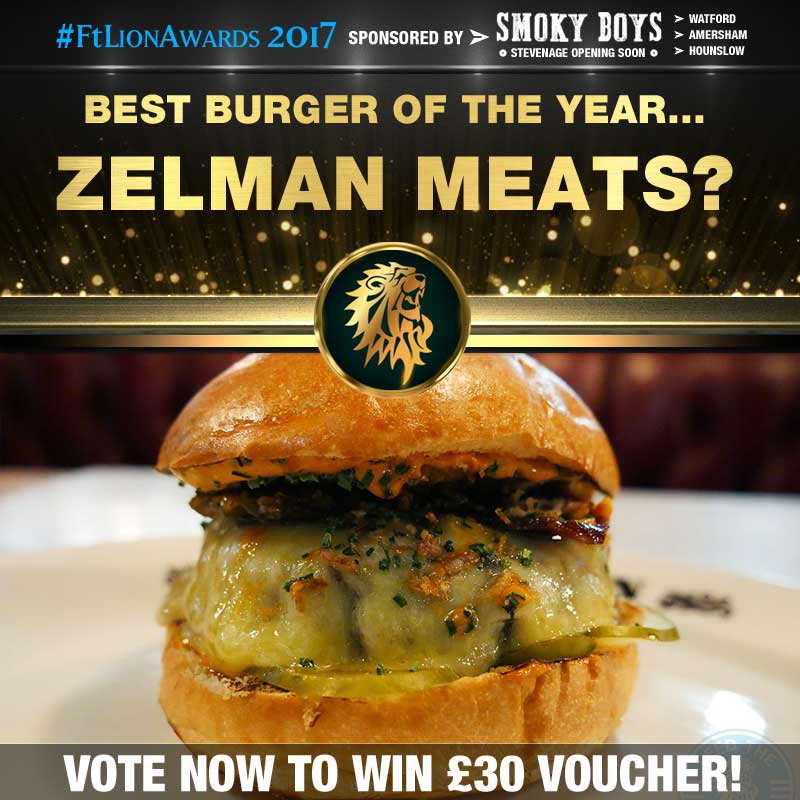 FtL Awards 2017 Halal Burger of the Year Zelman Meats Wagyu