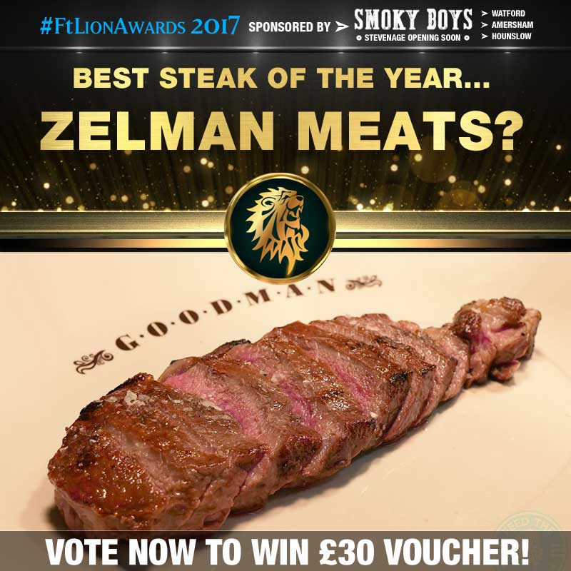 FtL Awards 2017 Halal Steak of the Year Zelman Meats Wagyu