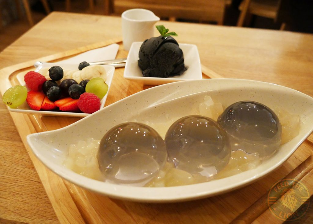 BobaJam Soho London Asian Dessert Parlor bubble tea rain drop cake