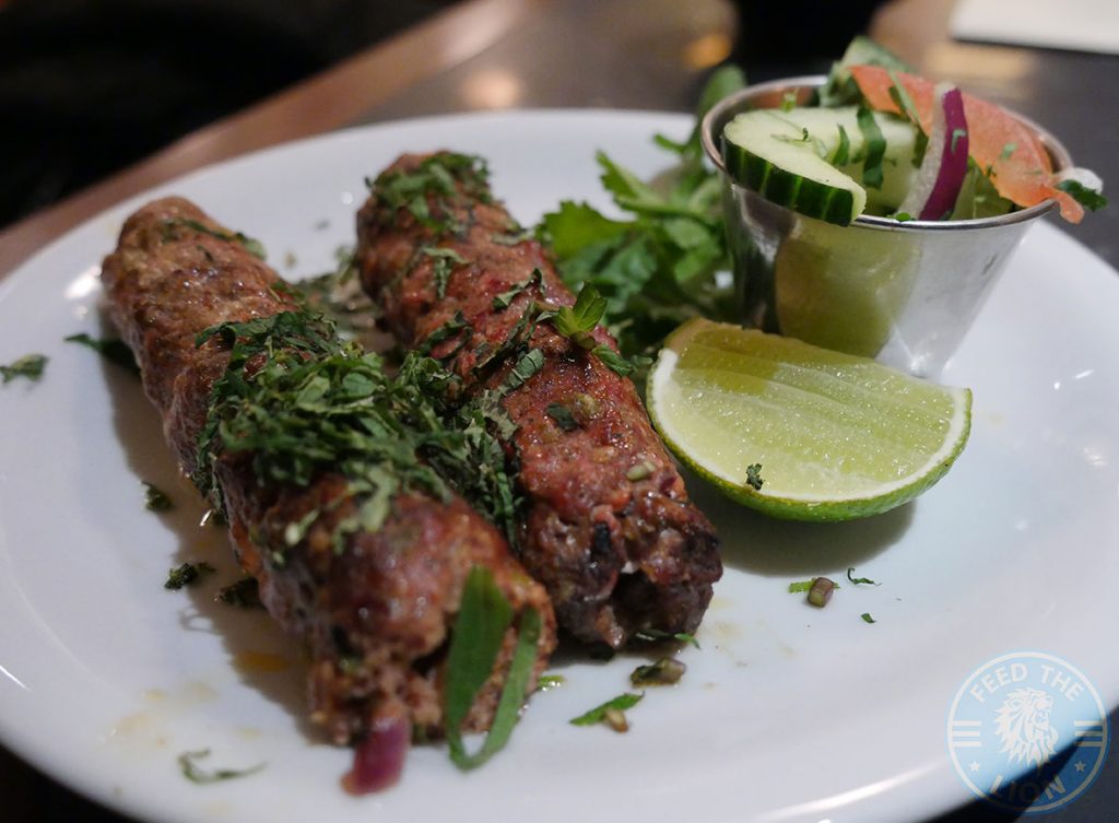 Dishoom Kensington Indian Irani Cafe Bombay SHEEKH KABAB Lamb Kebabs