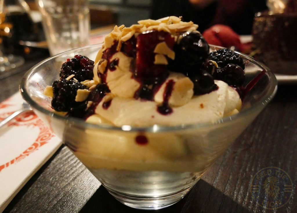 Berry Triffle PF Chang's asian table London Halal Restaurant Leicester Square Food