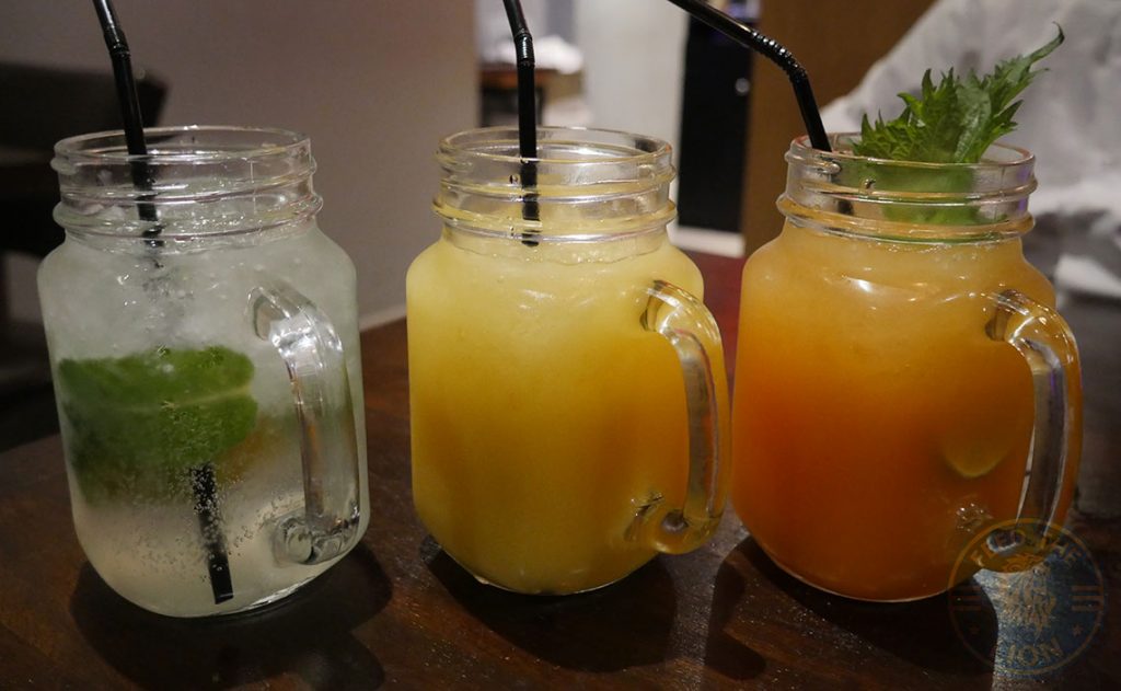 drinks beverages mocktails C&R Izakaya Japanese London Halal Restaurant Bayswater