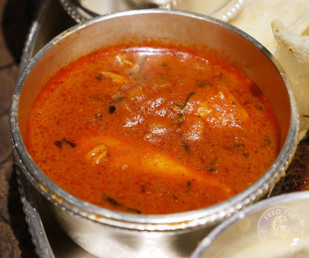 Thali chicken curry Chokhi Dhani Indian Halal restaurant Battersea