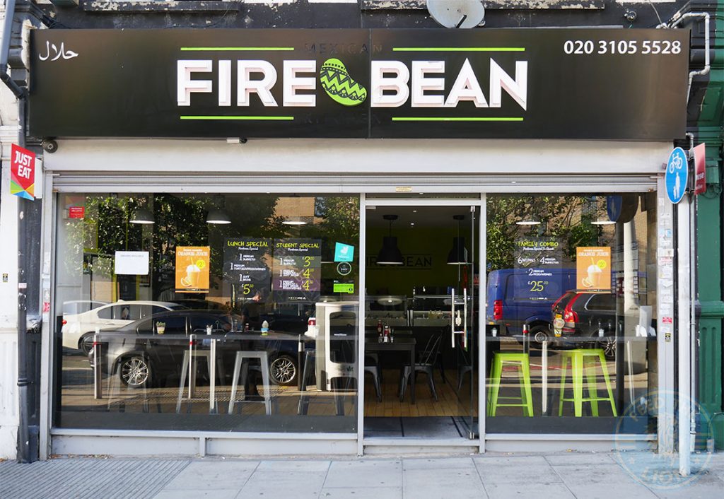 Fire bean Ilford Halal Mexican fast food restaurant 
