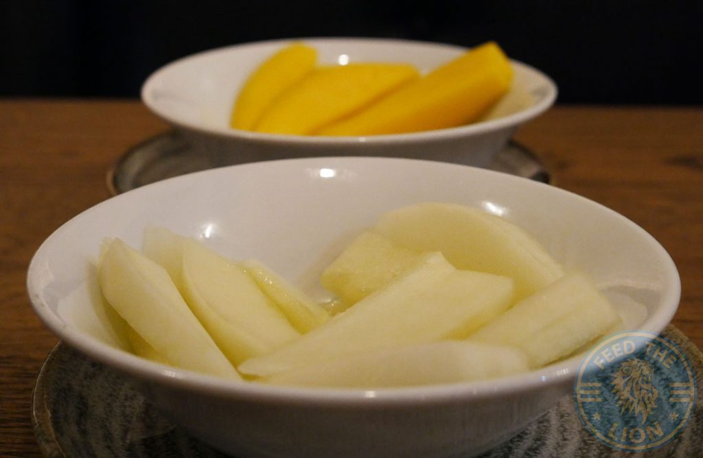 ZeeZain Indian Halal restaurant Kensington London Dessert Fruit Mango Melon