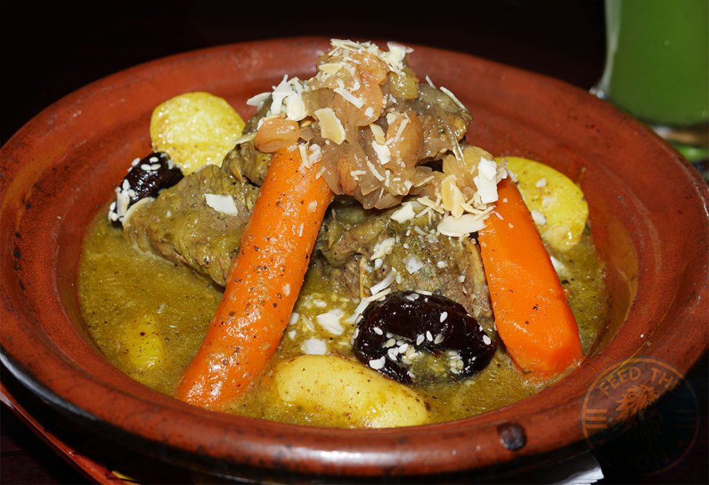 Lamb Tagine Slow cooked lamb with carrots & seasoned vegetables