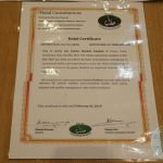 halal certificate Mitsuryu Japanese Halal restaurant China Town London