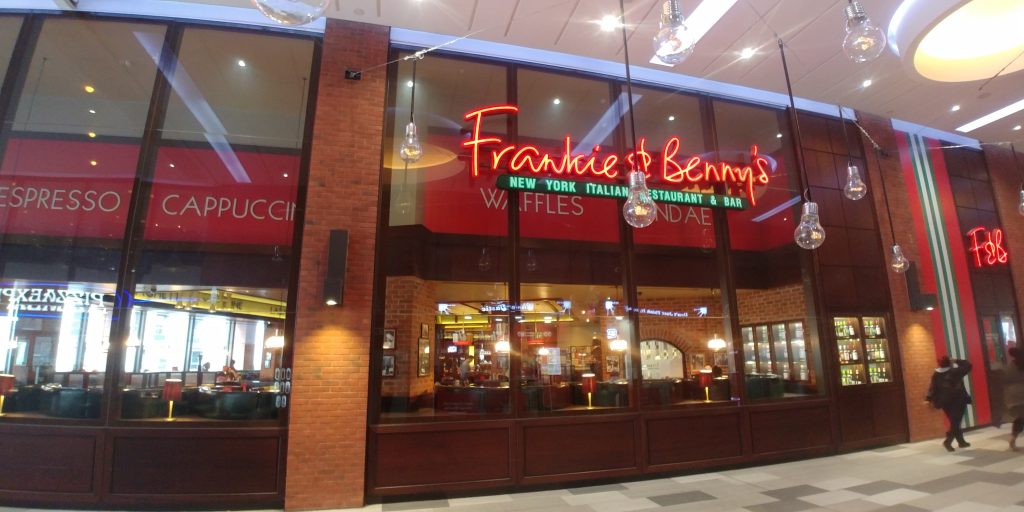 Frankie & Benny's Wembley 'London Designer Outlet' Halal Friendly Restaurants