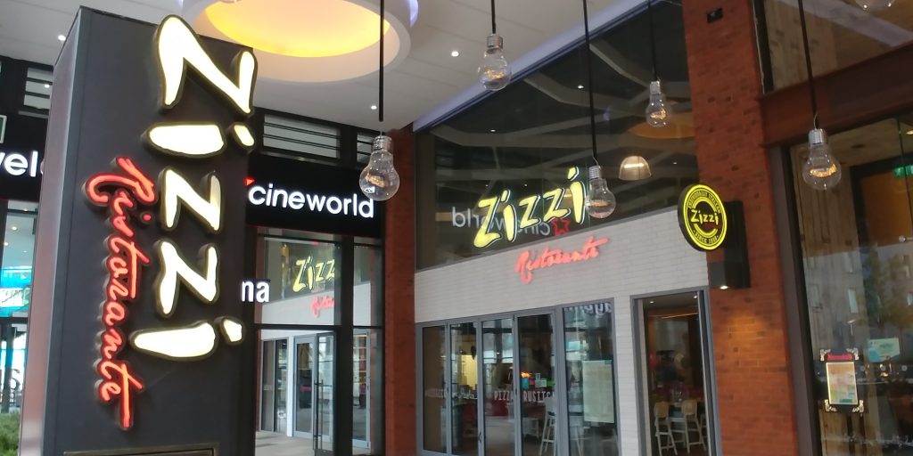 Wembley 'London Designer Outlet' Halal Friendly Restaurants Zizzi