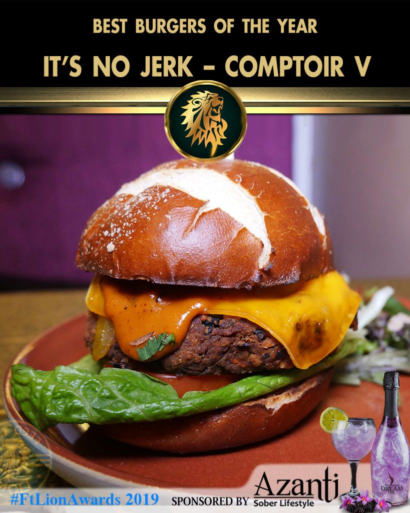 #FtLionAwards 2019 – Best Burger of the Year Its-No-Jerk-Comptoir-V