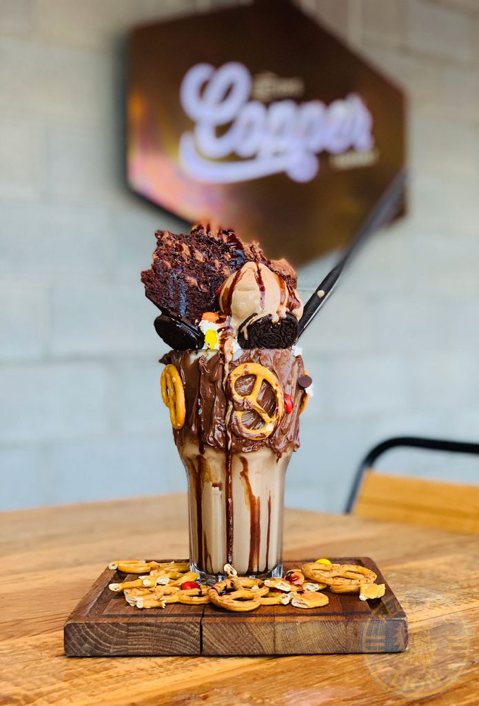 Copper Restaurant, Muscat, Oman Halal Double Chocolate Crazy Shake