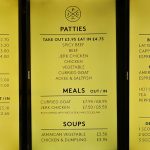 menu Jamaican patty company covent garden London Halal restaurant
