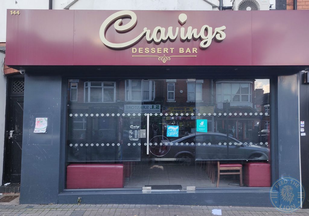 Cravings Dessert Bar Halal food restaurant Evington Road Leicester LE2 1HL