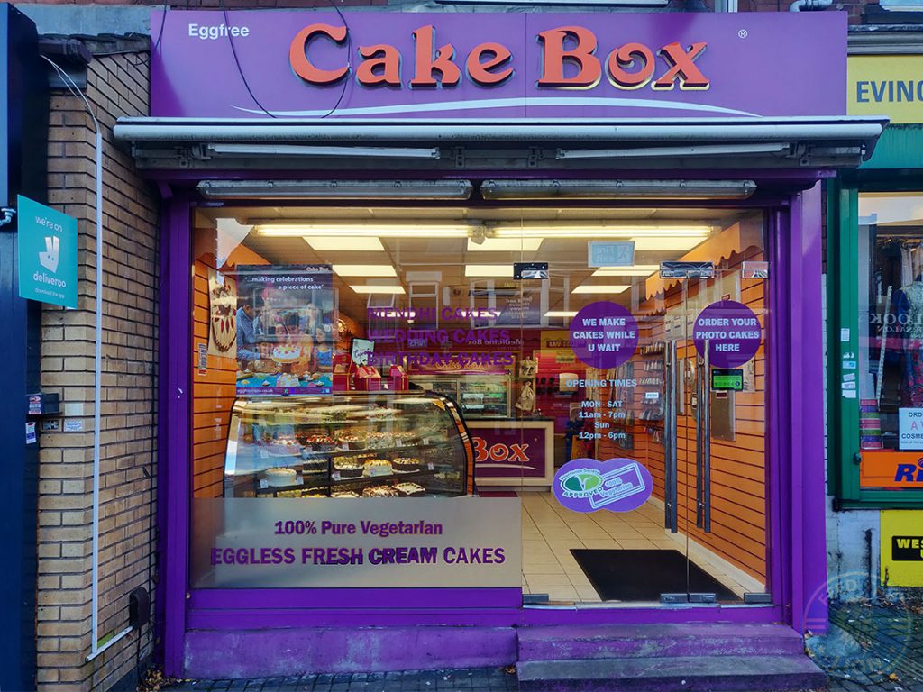 Cake Box dessert Halal food restaurant Evington Road Leicester LE2 1HL