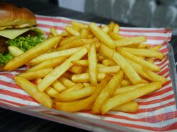 fries chips Tiago's Flame Grilled Luton Halal Restaurant Burgers