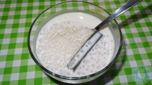 Sago Gula Melaka - Malaysian dessert made of tapioca, coconut and palm sugar £4