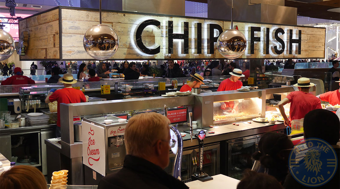 CHIP + FISH  Westfield London Shopping Center, London, United