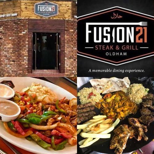 fusion 21 steak oldham Halal restaurant