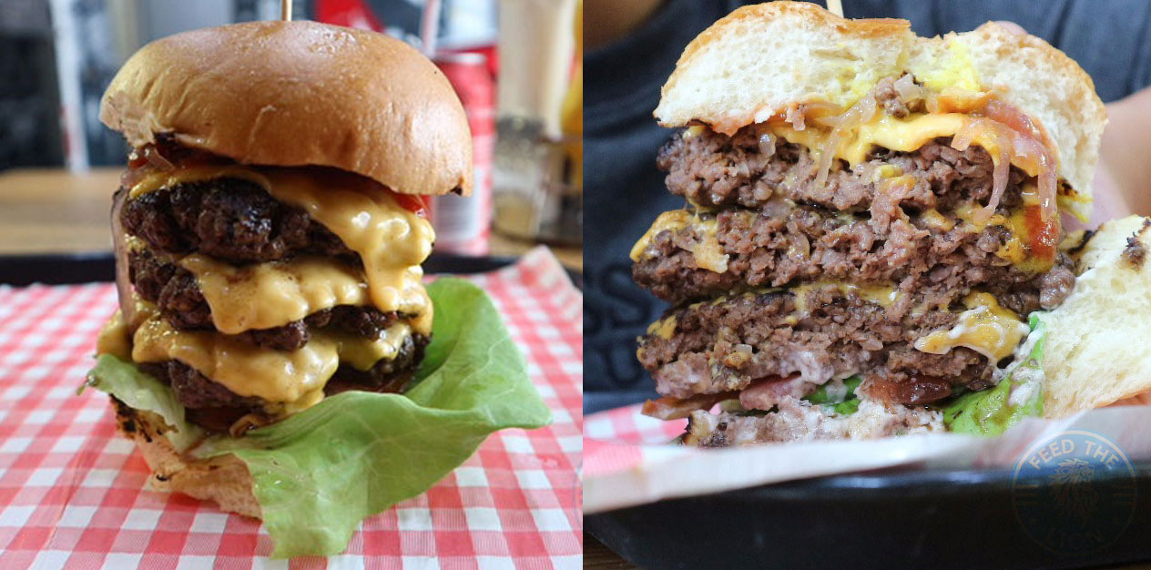 XXL East London burgers at Fatboyz Diner in Barking - Feed the Lion