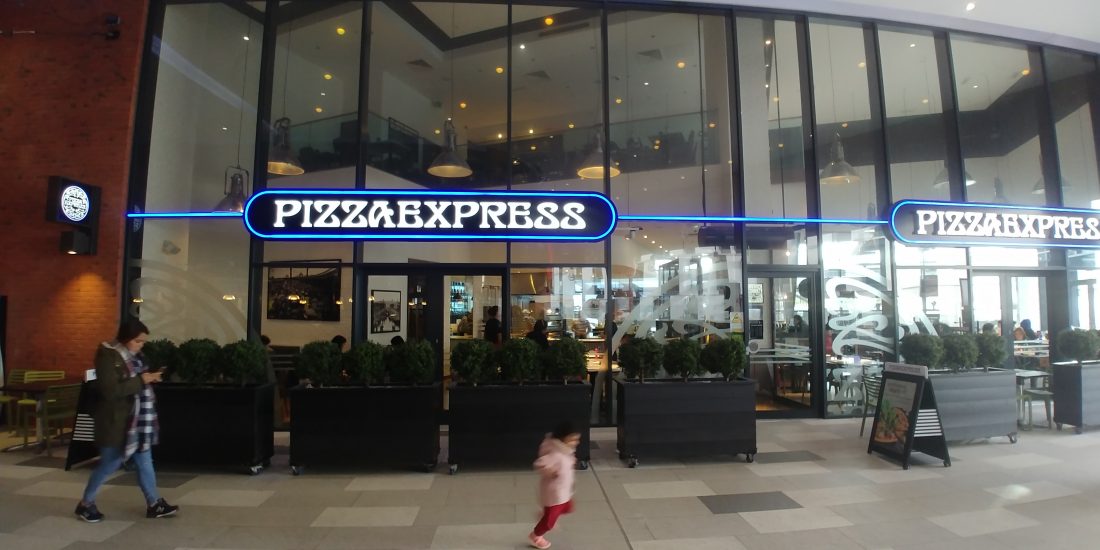 Pizza Express Wembley 'London Designer Outlet' Halal Friendly