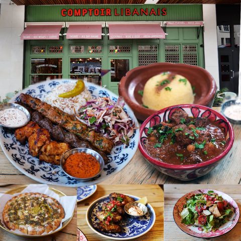 Halal Lebanese restaurant in London at Comptoir Libanais in Ealing