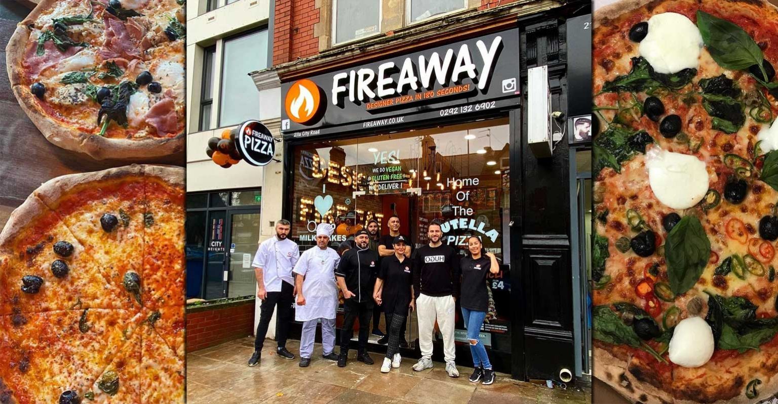 'Fastest growing pizza company' Fireaway opens in Cardiff Feed the Lion