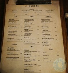 menu Isshoni issho-ni Behnal Halal Japanese