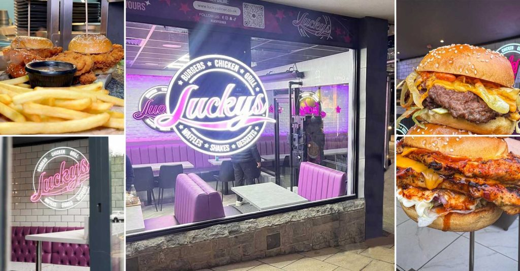 Luckys Diner Halal Burgers Restaurant Bangor