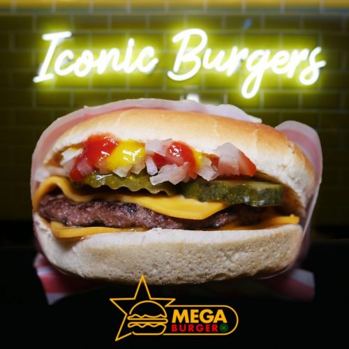 McD inspired HMC Mega Burger Whitechapel launch today