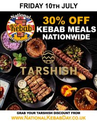 National Kebab Day Halal restaurant Tarshish Wood Green